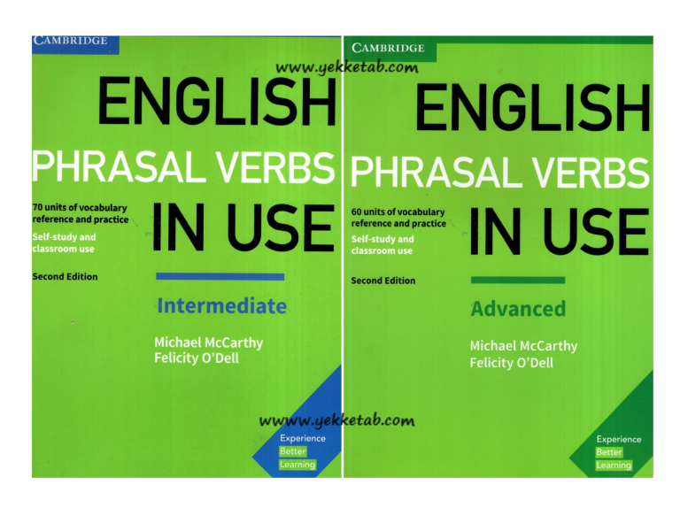 مجموعه دو جلدی English Phrasal Verbs In Use 2nd edition برگ گلاسه و قطع ...